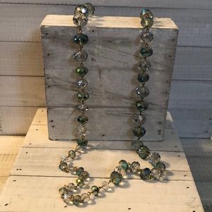 Kenneth Cole Long crystal Bead Necklace